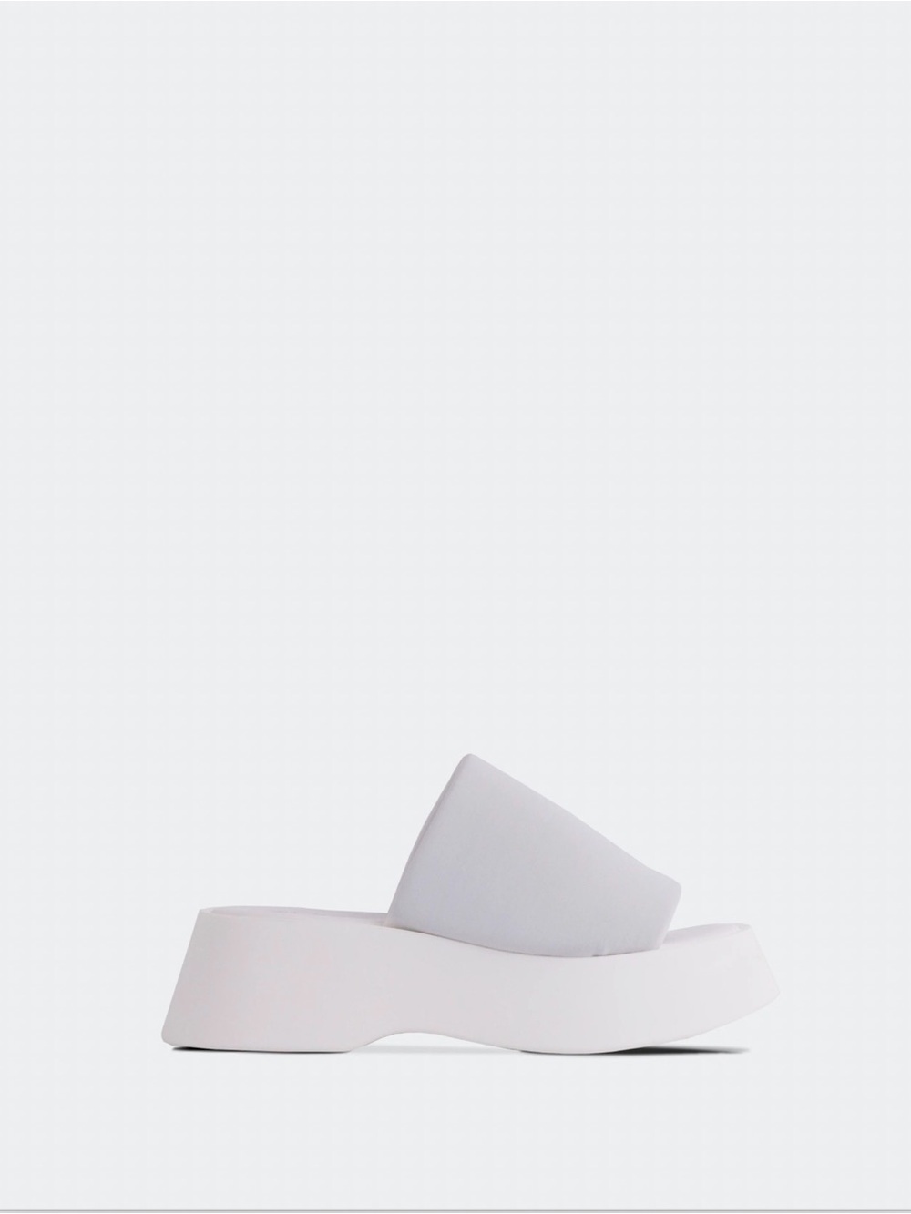 L'INTERVALLE Women's White Platform Slide Mule